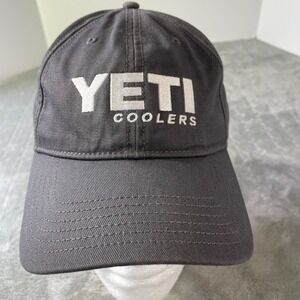 YETI Cap‎ Hat Men One Size Gray Adjustable Outdoor Camping
